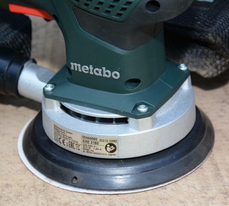ponceuse excentrique metabo sxe 3150 avis