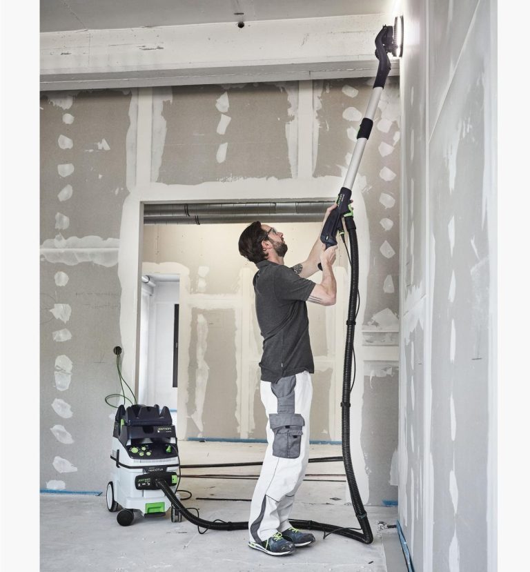 Ponceuse Girafe HYCHIKA Avec Aspirateur - Poignée Extensible, LED, 6 Vitesses Pour Murs Et Plafonds